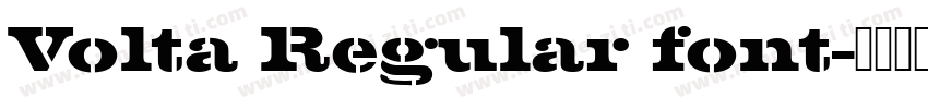 Volta Regular font字体转换